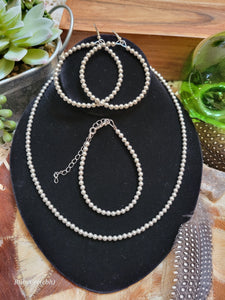 Simple Silver Bead Choker