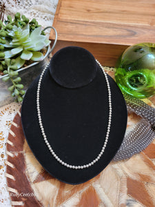 Simple Silver Bead Choker