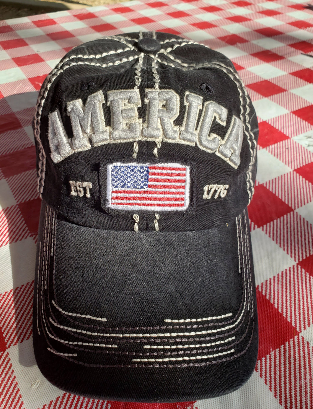 American Flag Vintage Style Headwear