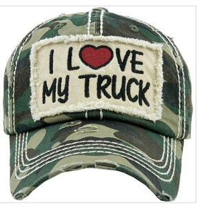 I Love My Truck Vintage Style Headwear