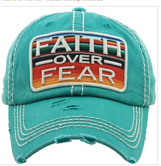 Faith Over Fear Vintage Style Headwear