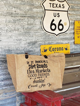 Load image into Gallery viewer, Dirt Roads Junkin&#39; Tote from recycled canvas
