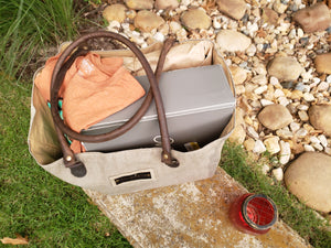 Dirt Roads Junkin' Tote from recycled canvas