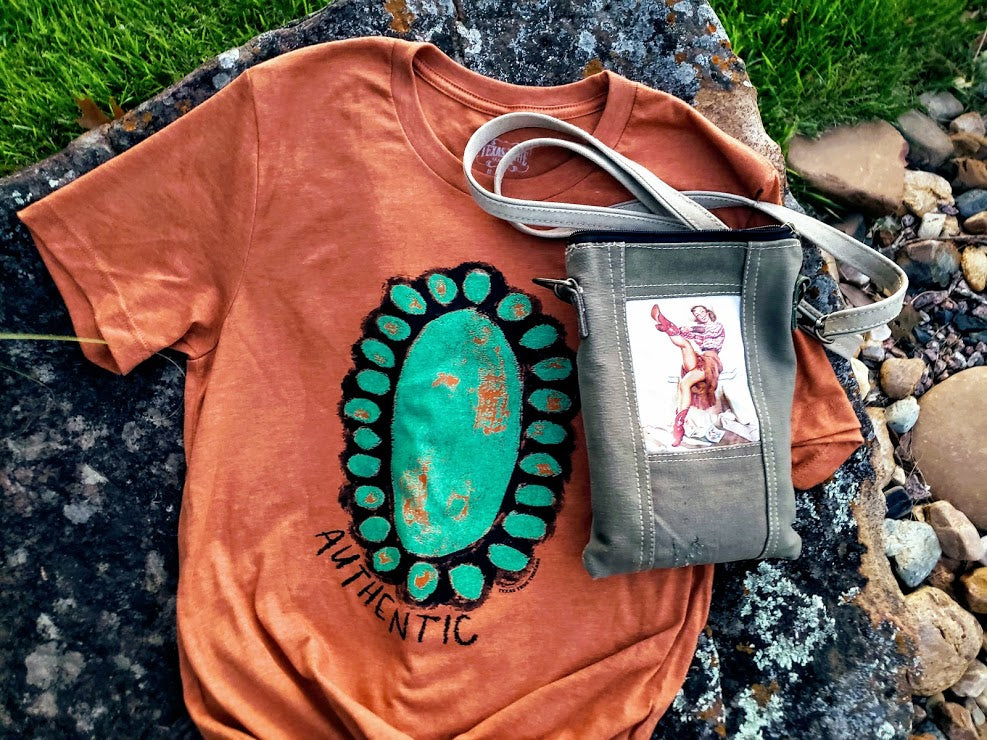 Authentic/Turquoise Short Sleeve Tee