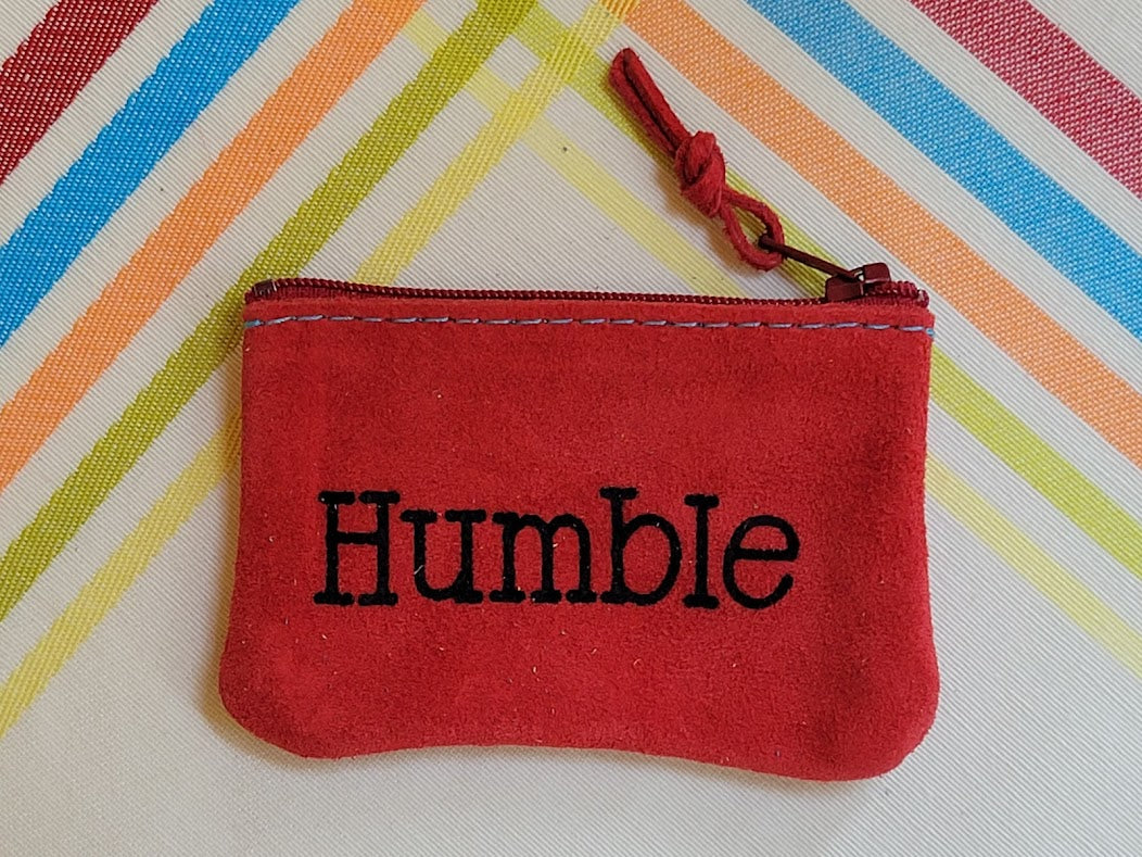 Humble Inspirational Leather Pouch