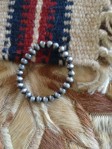 Navajo Pearl Bead Loop Earrings