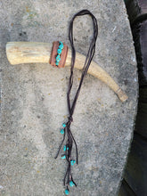 Load image into Gallery viewer, The Lasso Necklace with Turquoise Stone
