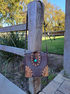 Trinity Ranch Hair-On Cowhide Concealed Handgun Hobo