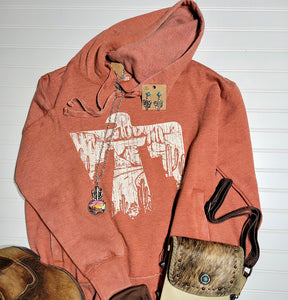 Desert Scene Thunderbird Hoodie