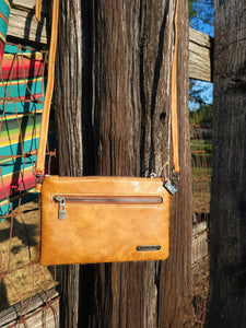 Montana West Hair-On Cowhide Leather Clutch/Crossbody