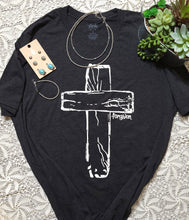 Load image into Gallery viewer, Forgiven White Cross Short Sleeve Tee by Texas True Threads
